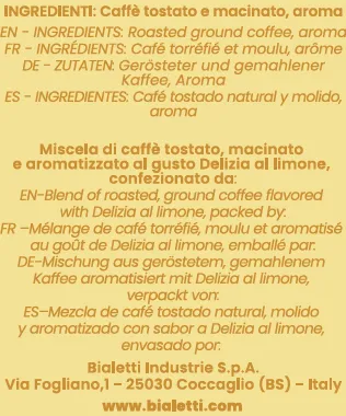 Caffè Macinato - Perfetto Moka Delizia al Limone