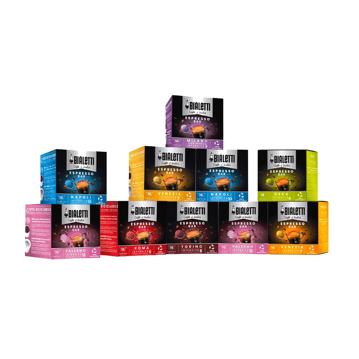Kit 10 box capsule Caffè d'Italia