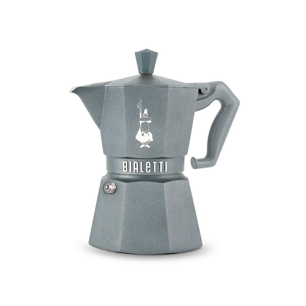Moka Exclusive Octagonal Induction Silver Grey